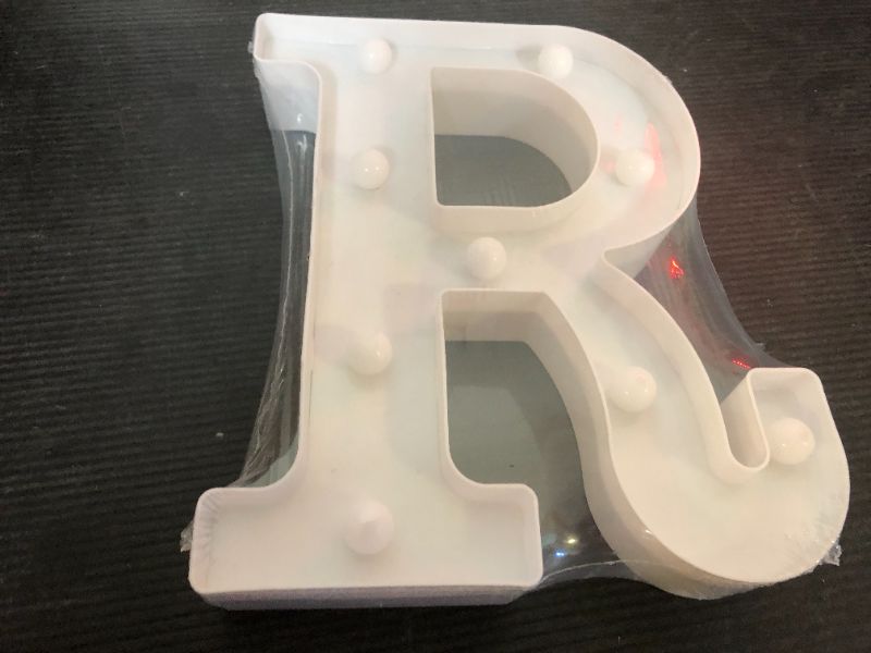 Photo 1 of  LED Marquee Letter Lights Sign, Light Up Decoration R
