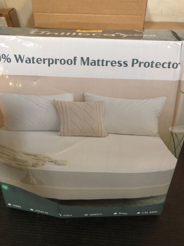 Photo 1 of 2 Pack Queen Waterproof Mattress Protector Deep Pocket Mattress Cover, Soft Breathable Mattress Pad, Fitted Noiseless Waterproof Bed Cover Stretch to 25"