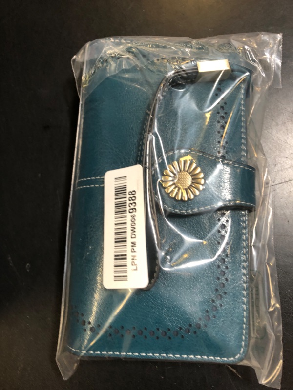 Photo 1 of SENDEFN Wallets for Women Leather Credit Card Holder with RFID Blocking Large Capacity Wristlet