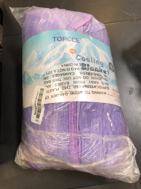 Photo 1 of Topcee Cooling Blanket(90"x108"King Size) for Night Sweats Absorbs Heat to Keep Adults Cool on Warm Nights, Q-Max 0.5 Cooling Blankets for Hot Sleepers, Ultra-Cool Lightweight Blanket for Bed