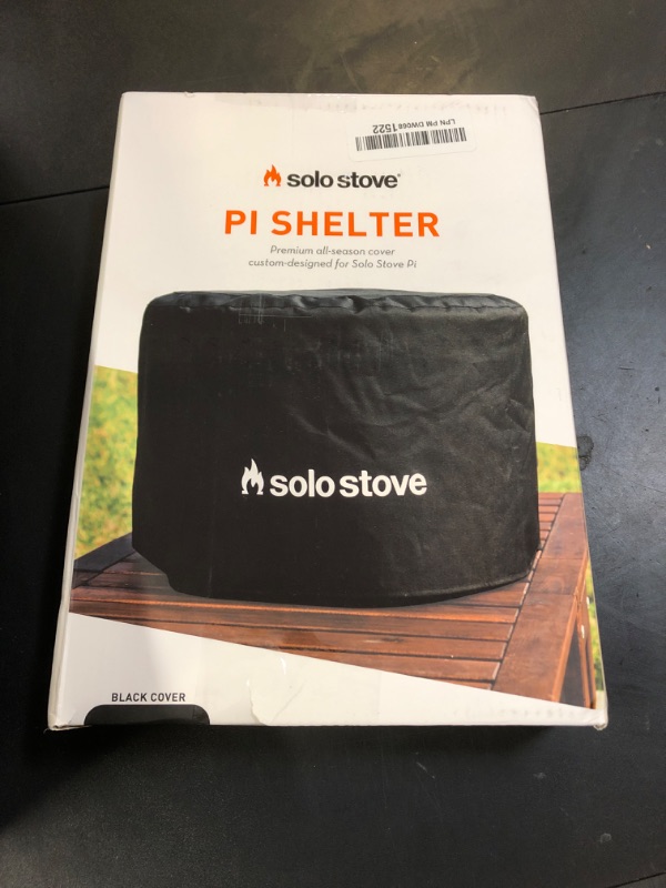 Photo 1 of Solo Stove Pi Shelter | Protective Cover for Pi Pizza Oven, Water Resistant, Premium Acrylic/ PVC-lined, Pi Collection, Black