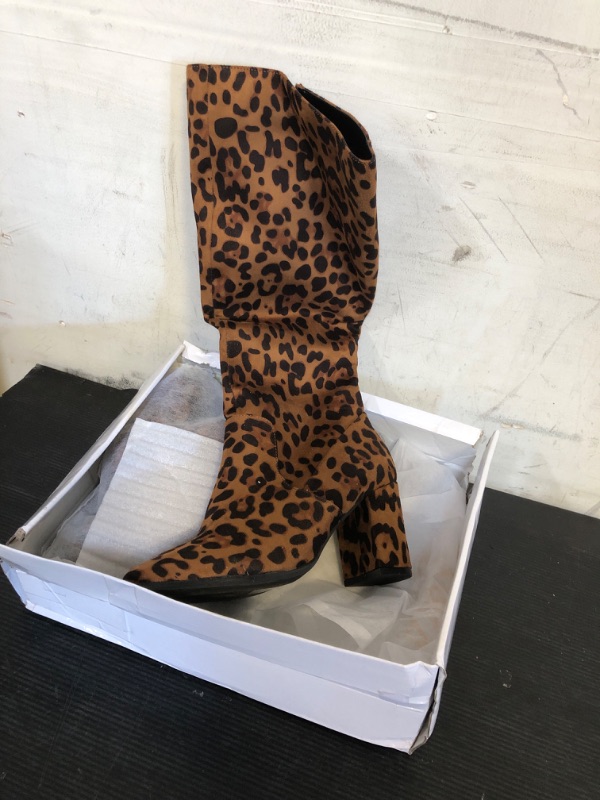 Photo 1 of Size 8--Women  Cheetah Knee High Boot
