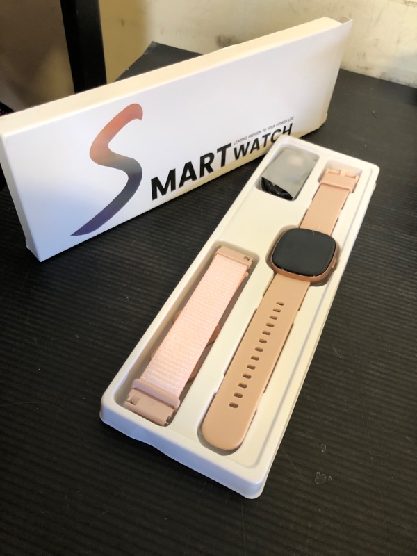 Photo 1 of Smart Watches for Women Men with Call: Fitness Trackers with 24-Hour Heart Rate SpO2 Sleep Monitor 5ATM Waterproof 120+ Sport Mode Watches for Women gift Compatible with iPhone Android Phones(3 Bands)