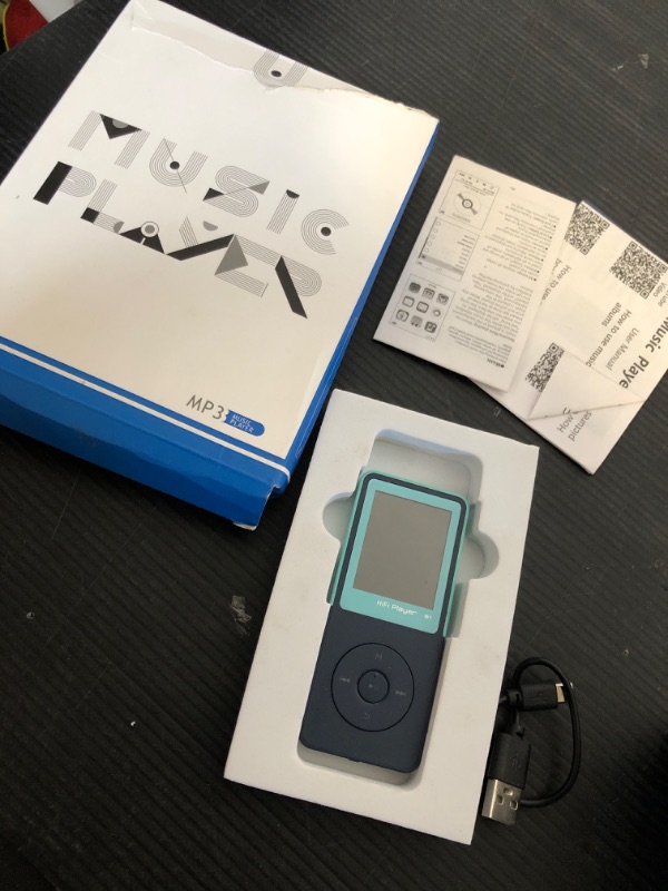 Photo 1 of Mp3 Player with Bluetooth Music Players,Portable Mp3/Mp4 Players with Video,Voice Record,Fm Radio,E-Book,Photo Viewer,Alarm Clock,1.8" HD Screen MP3 Player with SD Card Slot (Blue 32GB)