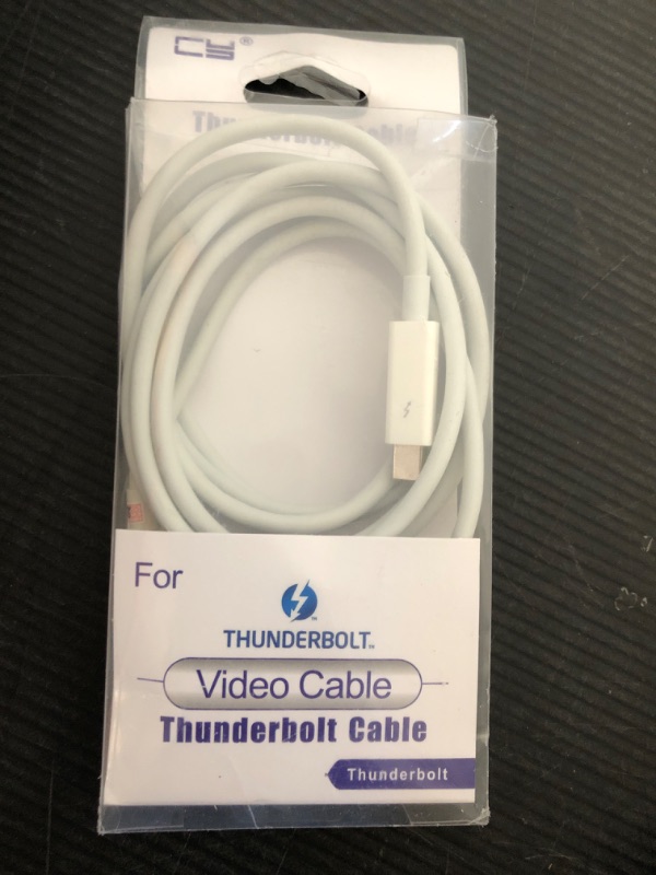 Photo 1 of cablecc 2m Thunderbolt Port to Thunderbolt Male to Male 4K Video 20Gbps Data Cable for Mac 2013 2014 2015 (Not Support Mini-DP)