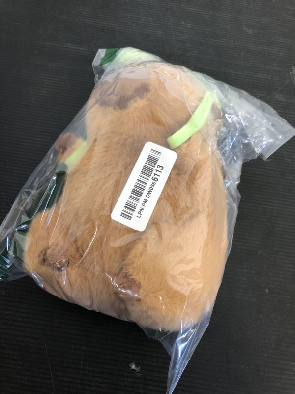 Photo 1 of 12inch Cute Capybara Plush with Turtle Backpack, Capybara Stuffed Animal Soft Capybara Plushies Toy Capybara Doll Pillow Birthday for Kids (with bag)
