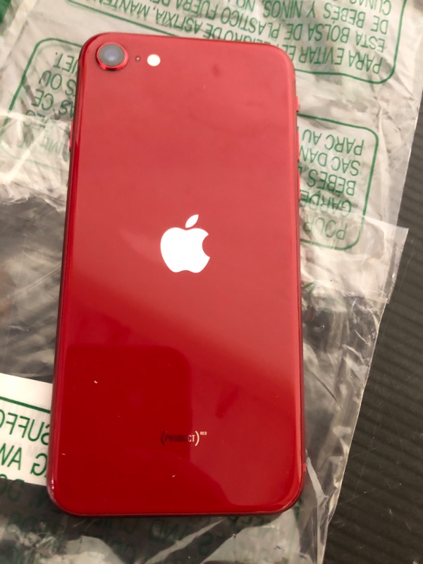 Photo 1 of Apple iPhone SE 3rd Gen, 128GB, RED - Unlocked (Renewed)