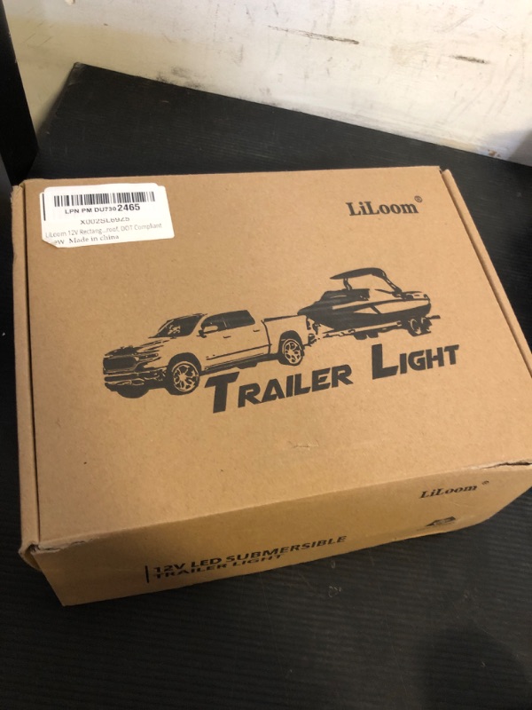 Photo 1 of LiLoom Super Bright LED Trailer Light Kit - 12V Submersible Boat Trailer Lights, ldeal for Truck, RV, Boat, Camper Under 80" - High-Intensity Tail Lights, IP68 Waterproof