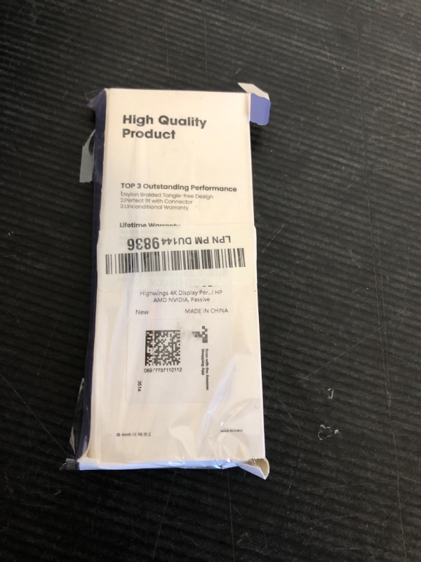 Photo 1 of Highwings 4K Display Port to HDMI Adapter, Uni-Directional DP 1.2 Computer to HDMI 2.0 Screen, Display Port to HDMI Adapter (Male to Female), SR Anti-Break, No Latch, for Dell HP AMD NVIDIA, Passive
