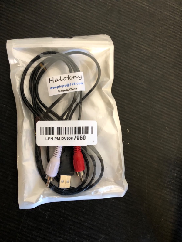 Photo 1 of Haokiang USB to 2RCA Cable, 5 Feet/1.5m USB 2.0 Male to 2 RCA Male Jack Splitter Audio Video AV Composite Adapter Cord Cable (USB M/2RCA M)