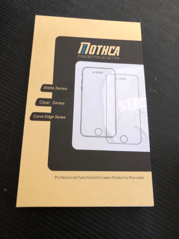 Photo 1 of Mothca Matte Glass Screen Protector for iPhone 16 Plus/iPhone 15 Plus (6.7 inch) Anti-Glare & Anti-Fingerprint Tempered Glass Film, [Easy Installation Frame] Case Friendly, Smooth as Silk