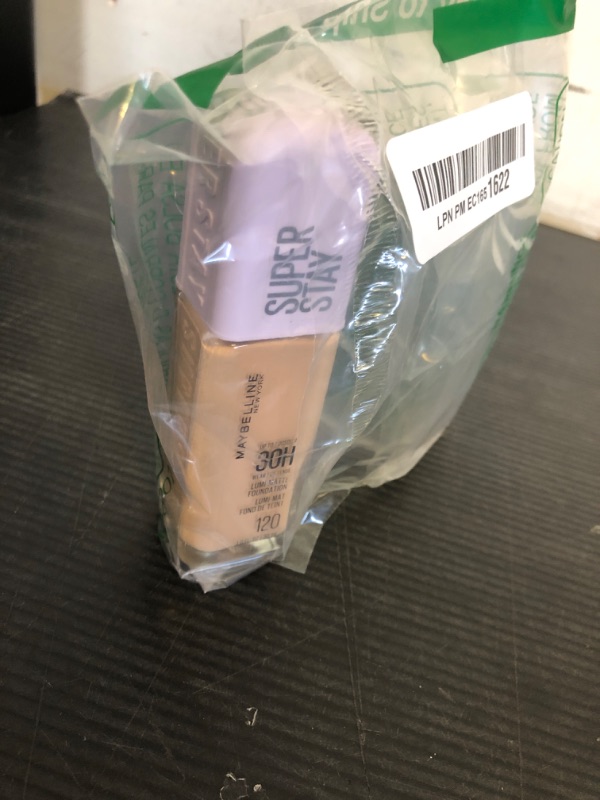 Photo 1 of Maybelline Super Stay Lumi-Matte Foundation, Lightweight and Buildable Full Coverage Foundation Makeup For Up To 30HR Wear, 120, 1 Count