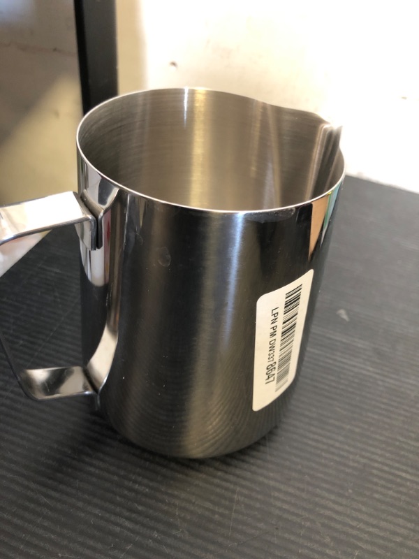 Photo 1 of Milk Frothing Pitcher, 32oz Espresso Steaming Pitchers Stainless Steel Cappuccino Coffee Machine Accessories Barista Tools Steamer Froth Pitchers Milk Jug Cup with Decorating Pen Latte Art