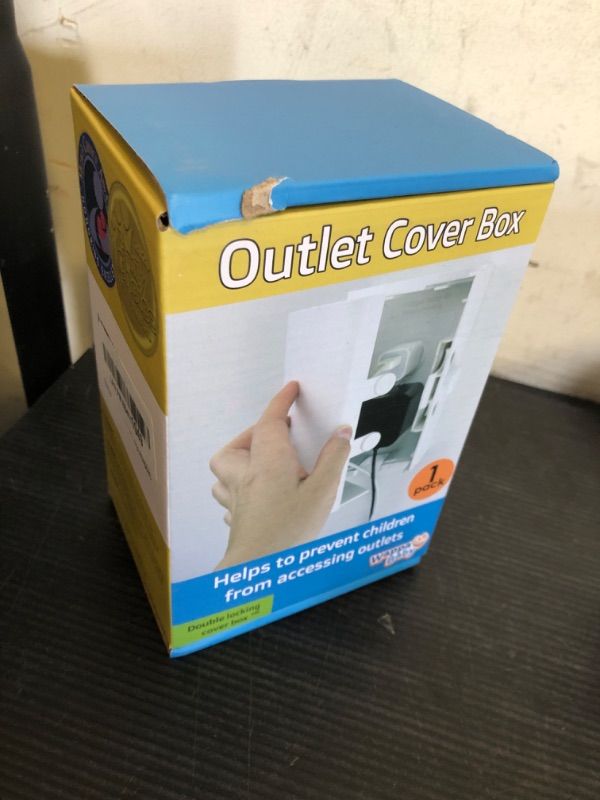 Photo 1 of Baby Safety Outlet Cover BOX [Patent Pending] Double Lock for Much Better Toddler Proofing, Easier Operation, Simple 3 Step Install with Included Screws. Provides Extra Space Inside for Plugs,Adapters
