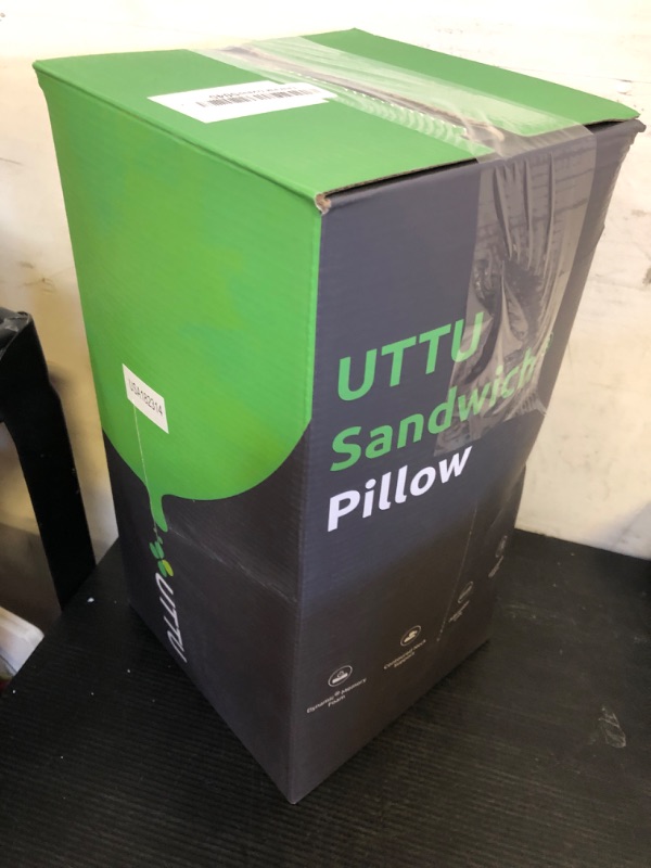 Photo 1 of UTTU Cervical Pillow for Neck Strain Relief, Memory Foam Neck Pillow for Sleeping, Adjustable Orthopedic Sandwich Pillow, Contour Cooling for Side Back Stomach Sleeper, Queen(23.6"×14"×4.7"/3.9")