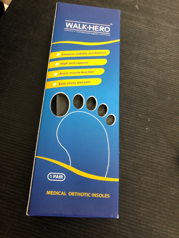 Photo 1 of Plantar Fasciitis Feet Insoles Arch Supports Orthotics Inserts Relieve Flat Feet, High Arch (Mens 5-5 1/2 | Womens 7-7 1/2)