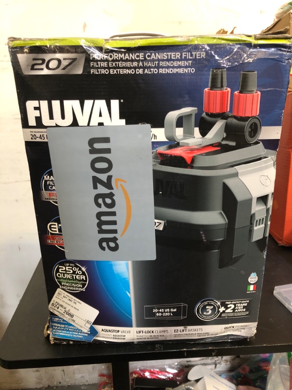 Photo 1 of Fluval 207 Perfomance Canister Filter - for Aquariums Up to 45 Gallons - Aquarium Canister Filter