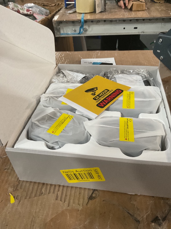 Photo 1 of Rraycom 4Pack 5G/2.4G Security Cameras Wireless Outdoor,2K Battery Powered AI Motion Detection Siren Alarm WiFi Home Indoor Camera, Color Night Vision, 2-Way Talk, Waterproof, Works w/Alexa, Cloud/SD