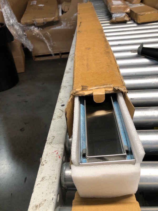 Photo 1 of ***(missing feet)***Neodrain 48-Inch Linear Shower Drain with Tile Insert Grate,Brushed 304 Stainless Steel Rectangle Shower Floor Drain, Linear Drain with Leveling Feet, Hair Strainer