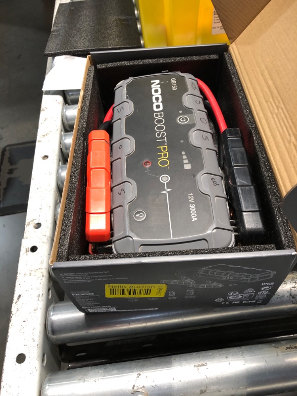 Photo 1 of **DEFECTIVE**NOCO Boost GB150: 3000A UltraSafe Jump Starter – 12V Lithium Battery Booster Pack, Portable Jump Box, Power Bank & Jumper Cables - for 9.0L Gas and 7.0L Diesel Engines