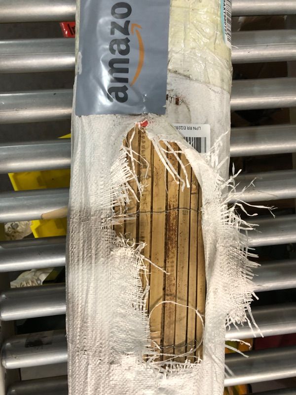 Photo 1 of VEVOR Natural Bamboo Privacy Fence Screen, Eco-Friendly Decorative Bamboo Slat Fence, 6 ft H x 16 ft L Panel, for Garden, Backyard, Balcony, Patio, Pool Side