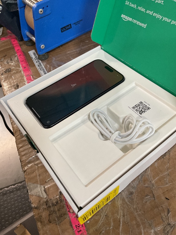 Photo 1 of ***PARTS ONLY CHARGING PORT BROKEN***Apple iPhone 15 Pro Max, 512GB, Blue Titanium - Unlocked (Renewed Premium)
