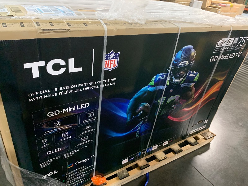 Photo 1 of ***FACTORY SEALED***PICK UP TRUCK ONLY*****TCL 75 inch Class 4K UHD QD-Mini LED QLED Google TV