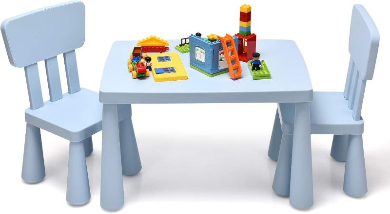 Photo 1 of ***STOCK PHOTO REFERENCE ONLY******PALLET OF BROKEN TV’S/ ELECTRONICS-TRUCK/TRAILER PICKUP ONLY***able only888
Costzon Kids Table and Chair Set, 3 Piece Plastic Children Activity Table for Reading, Drawing, Snack Time, Arts Crafts, Preschool, Kindergarten