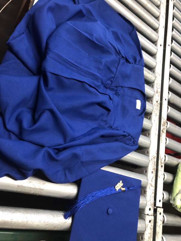 Photo 1 of (USED/FAIR) (BAGGED) GraduationMall Matte Graduation Gown Cap Tassel Set 2025 for High School and Bachelor ROYAL BLUE 42(4'9"-4'11")