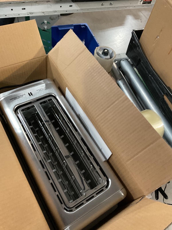 Photo 1 of Touch Screen Toaster 4 Slice, 2 Wide Slot Stainless Steel Smart Digital Toasters with 6 Toast Levels & 5 Bread Types, 1400W Bagel Toaster - Memory Function/Single Slot Toasting/Defrost/Reheat