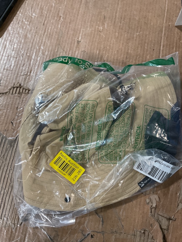 Photo 1 of ***(heavily used/ minor damage)***TOP-EX L/XL/XXL UPF 50 Mens Sun Hat with Cooling Neck Flap Sunglass Lock Wide Brim Fishing Safari Hats Outdoor Summer Hat Waterproof Packable Khaki XL/XXL