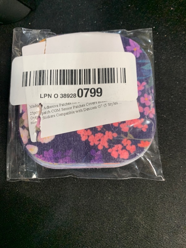 Photo 1 of 25pcs Adhesive Patches for Dexcom G7, Waterproof Overpatch CGM Sensor Patches Covers Breathable Sensor Stickers Compatible with Dexcom G7 (5 Styles, Water Lily)