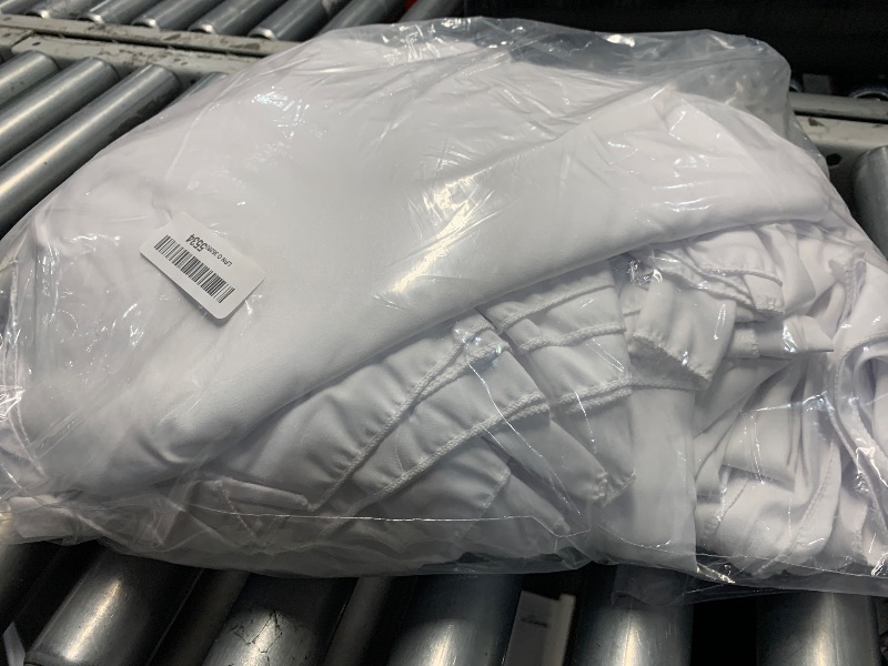 Photo 1 of WIGENIUS 6 Pack White Table Cloth Rectangle Tablecloths 60X102 Inch,Polyester Table Cloth for 6 Foot Rectangle Tables,Wrinkle Resistant Washable Fabric Table Covers for Party,Wedding Banquet