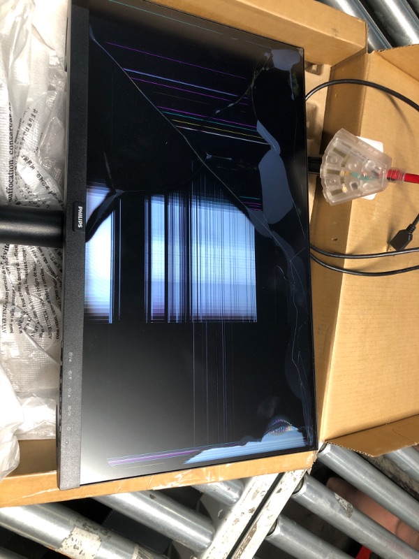 Photo 1 of **** broken****Philips 22 inch Class Thin Full HD (1920 x 1080) Monitor, 100Hz Refresh Rate, VESA, HDMI x1, VGA x1, LowBlue Mode, Adaptive Sync, 4 Year Advance Replacement Warranty, 221V8LB