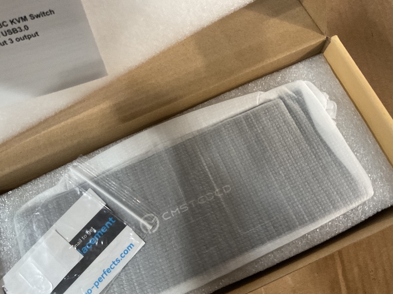 Photo 1 of CMSTEDCD USB C KVM Docking Station Switch 3 Montors 2 Computers with 100W PD Supply Hybrid Displayport and HDMI KVM Triple 4K60Hz or Dual 4K144Hz Extended Display for Laptop and PC Share 15 in 1 Dock