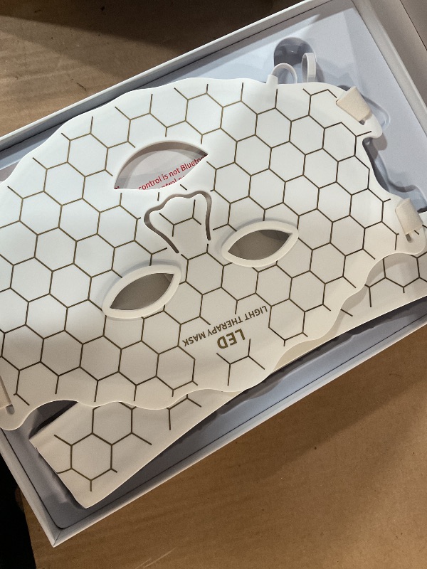 Photo 1 of Yahi LED Face Mask Light Therapy, Red Light Therapy for Face, 175 High-Density Light Beads, 7-1 Colors LED Facial Skin Care Mask, White