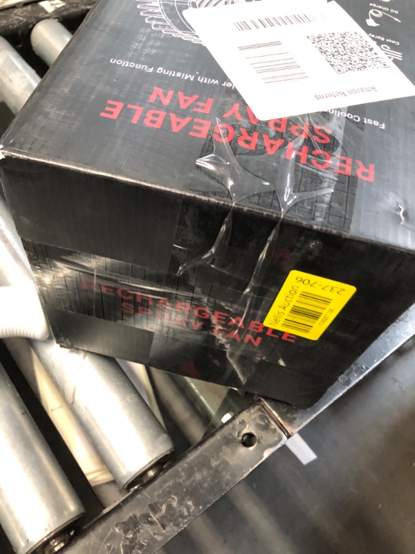 Photo 1 of Portable Misting Fan with 30000mAh Battery, 2L Water Tank, Remote Control, RGB Light – 4 Wind Speeds, 4 Spray Modes (Continuous/3S/5S/7S), 120° Adjustable, Ideal for Camping, Patio & BBQ