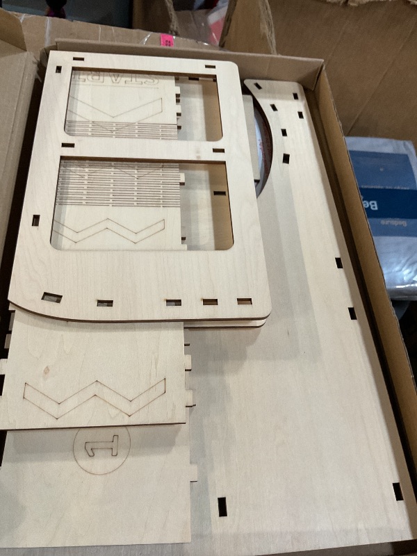 Photo 1 of Toy Cars Jump Ramp, Toy Car Track Set for Hot Wheels, Race Cars Track for Hot Wheels and Diecast Cars, Playing/Storage/Display/Race Track Set, Wood Jump Ramp for Hot Wheels Cars and Montessori