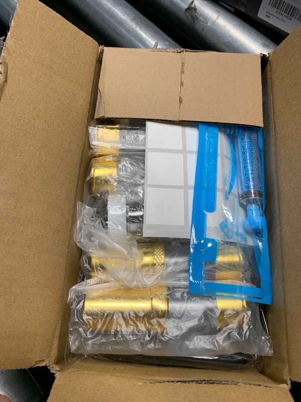 Photo 1 of (partial set) XQNCBY golden airless pump bottle with travel bag set with labels empty refillable cosmetic pump travel size containers hair oil, lotion and other liquids 5ml 10ml 15g(12 Packs)