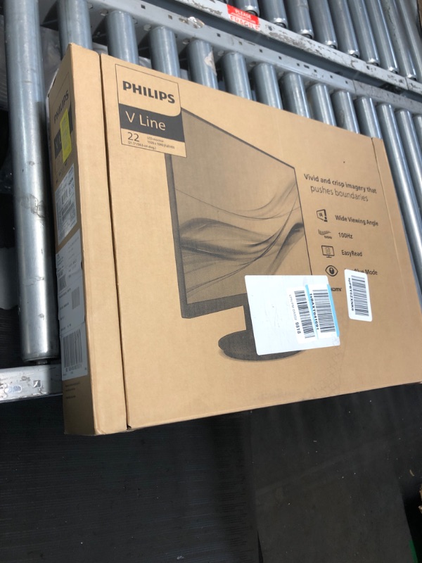 Photo 1 of ***HDMI PORT NOT FUNCTIONAL***Philips 22 inch Class Thin Full HD (1920 x 1080) Monitor, 100Hz Refresh Rate, VESA, HDMI x1, VGA x1, LowBlue Mode, Adaptive Sync, 4 Year Advance Replacement Warranty, 221V8LB