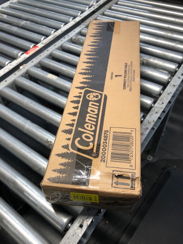 Photo 1 of (incomplete) Coleman Outdoor Folding Table, Sturdy Aluminum Camping Table with Snap-Together Design, Seats 4 & Carry Bag Included