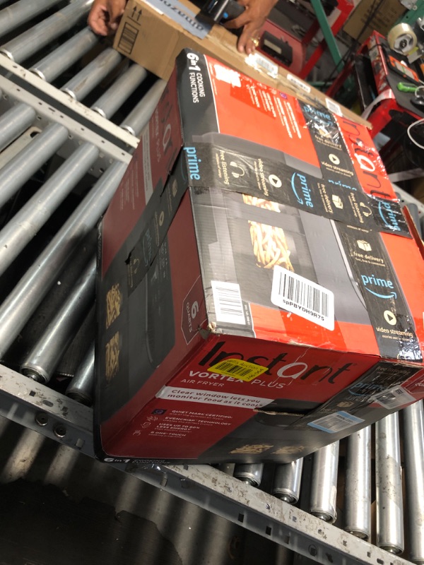 Photo 1 of Instant Pot Vortex Plus 6QT ClearCook Air Fryer, Clear Windows, Custom Program Options, 6-in-1 Functions, Crisps, Broils, Roasts, Dehydrates, Bakes, Reheats, from the Makers of Instant Pot, Black