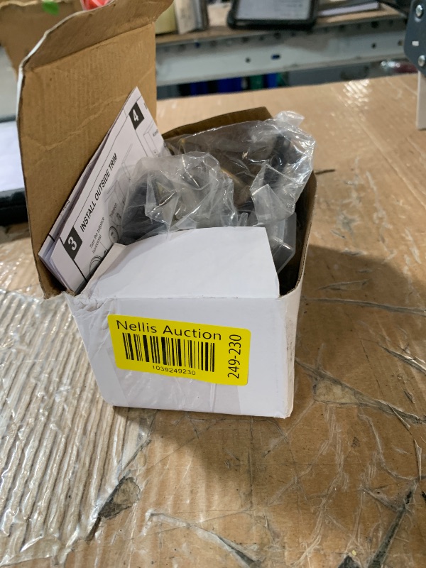 Photo 1 of Tandefio Deadbolt with Occupancy Indicator, Vacant Occupied Bathroom Lock 304 Stainless Steel Lock Indicator for Commercial Restroom Fit Door Thickness from 1 3/8" to 2", Satin Chrome(Black,1 Pcs)