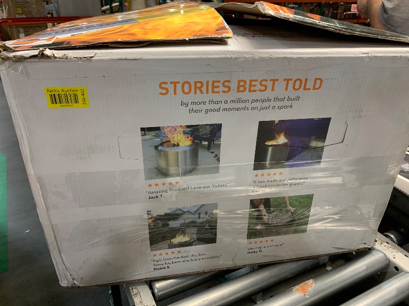 Photo 1 of ***SEE NOTES*** PARTS ONLY ****Solo Stove Yukon Essential Bundle | Portable Smokeless Fire Pit Stainless Steel for Wood Burning, Incl. Yukon Fire Pit, Lid and Stand, Diameter: 27in, Height: 19.8in, Weight: 40.35lbs
