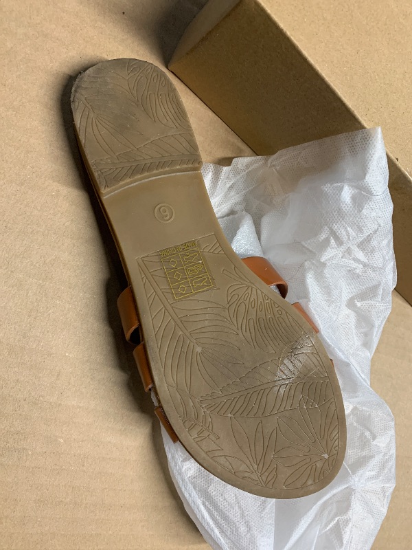 Photo 1 of (SIZE 6)  ATHMILE Sandals for Women 2025 Vacation Womens Sandals Dressy Summer Flats Sandals Women Slides for Party Wedding Beach