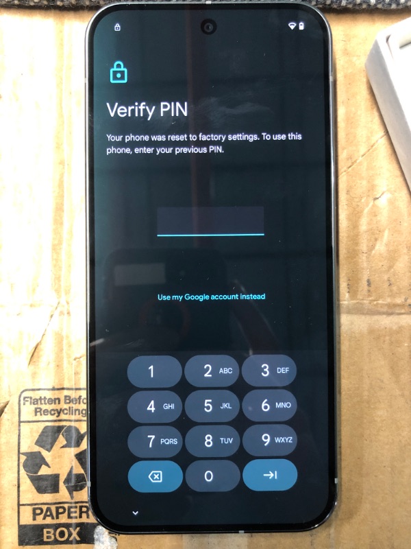 Photo 1 of (LOCKED TO PREVIOUS OWNER)  Google Pixel 9 Pro XL - Unlocked Android Smartphone with Gemini, Triple Rear Camera System, 24-Hour Battery, and 6.8" Super Actua Display - Hazel - 128 GB
