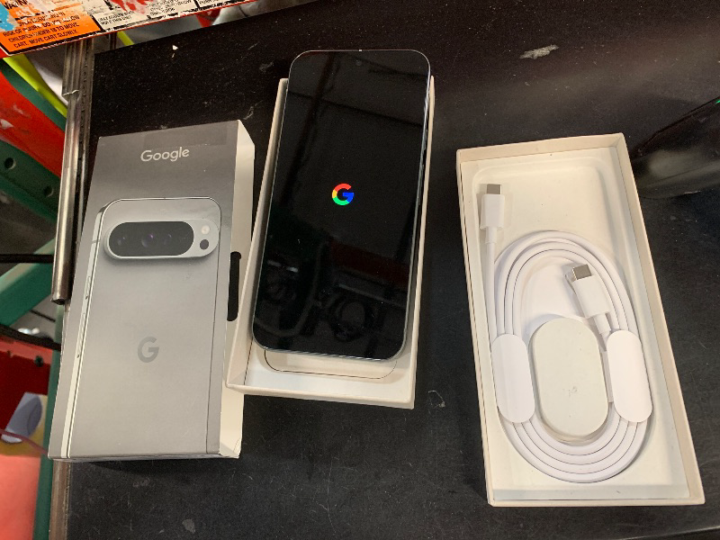 Photo 1 of (LOCKED TO PREVIOUS OWNER)  Google Pixel 9 Pro XL - Unlocked Android Smartphone with Gemini, Triple Rear Camera System, 24-Hour Battery, and 6.8" Super Actua Display - Hazel - 128 GB
