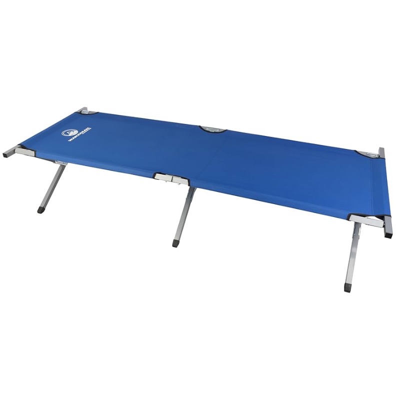 Photo 1 of ***(PARTS ONLY/ BROKEN LEGS/ NON FUNCTIONAL)***Portable Folding Camp Bed - 600D Sleeping Cot for Adults with Steel Frame Outdoors (Blue)