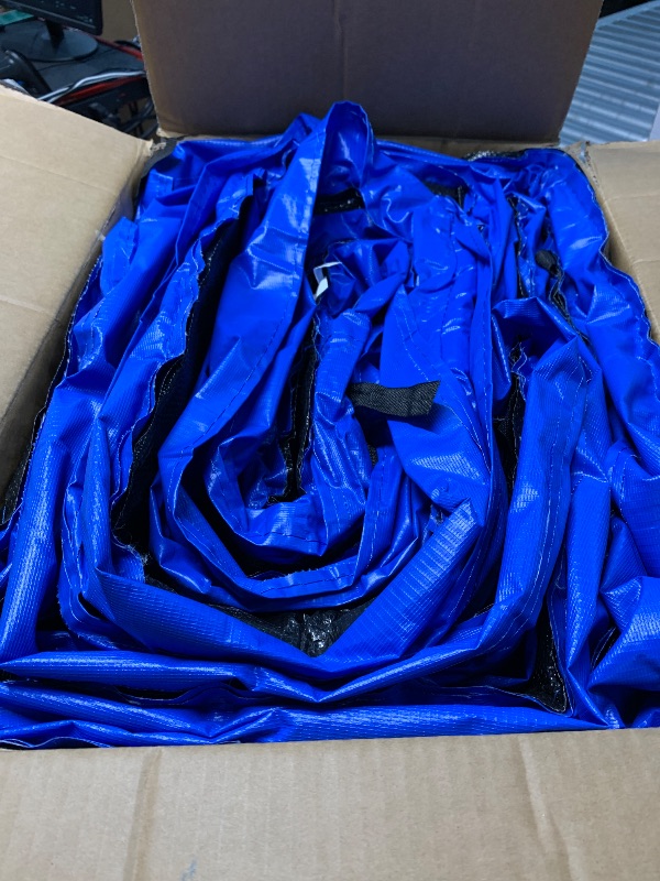Photo 1 of (used) K KENSONE Trampoline Replacement Safety Pad, 14ft Trampoline Spring Cover with Foam Padding, No Holes for Poles, Round, Blue