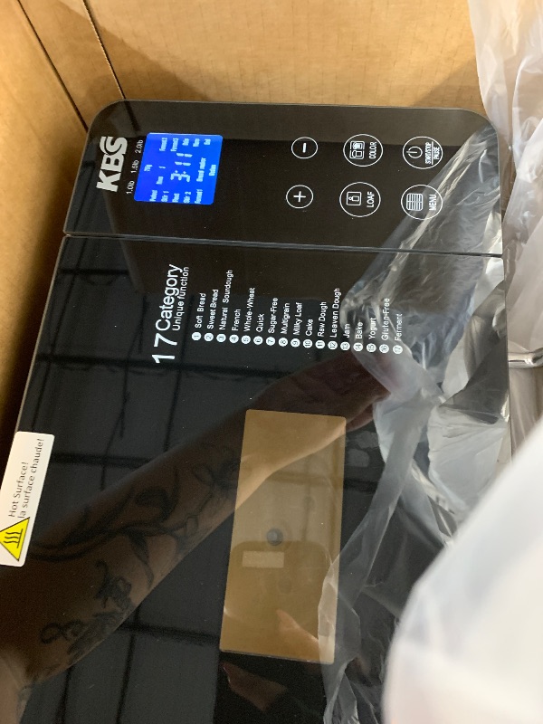 Photo 1 of (sold for parts)KBS Pro Stainless Steel Bread Machine, 2LB 17-in-1 Programmable XL Bread Maker with Fruit Nut Dispenser
